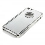 Wholesale iPhone 5 5S  Aluminum Diamond Chrome Case (Silver)
